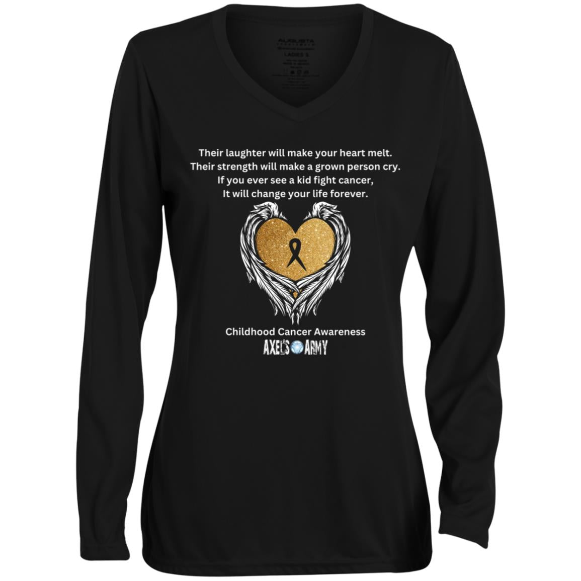 It Will Change Your Life Forever CLOSEOUT - 1788 Ladies' Moisture-Wicking Long Sleeve V-Neck Tee