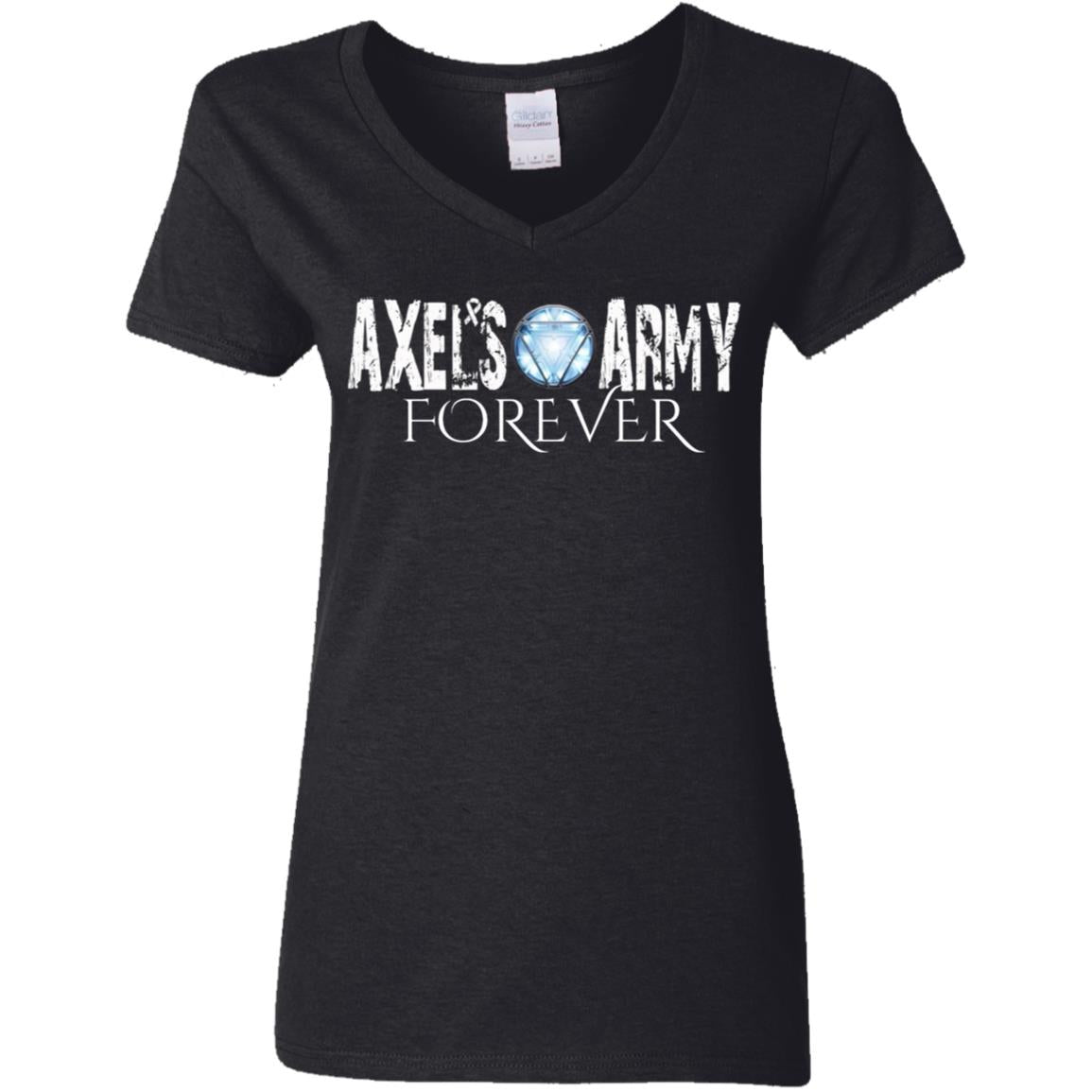 Axel's Army Forever G500VL Ladies' 5.3 oz. V-Neck T-Shirt