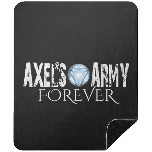 Axel's Army Forever BSHM Premium Black Sherpa Blanket 50x60