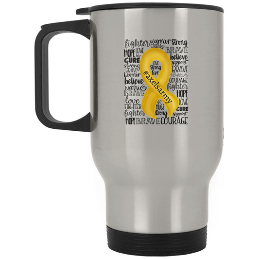 Axel’s Army Words Silver Stainless Travel Mug
