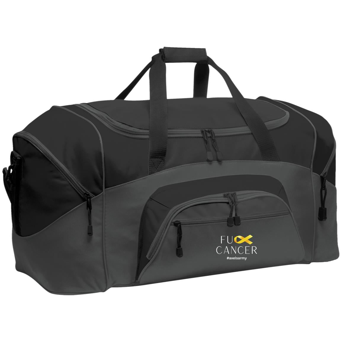 Axel’s Army F Cancer Colorblock Sport Duffel