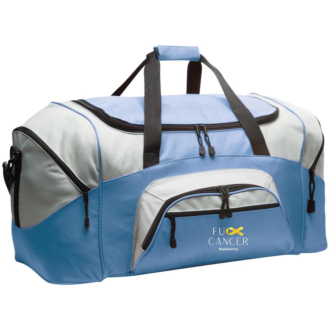 Axel’s Army F Cancer Colorblock Sport Duffel