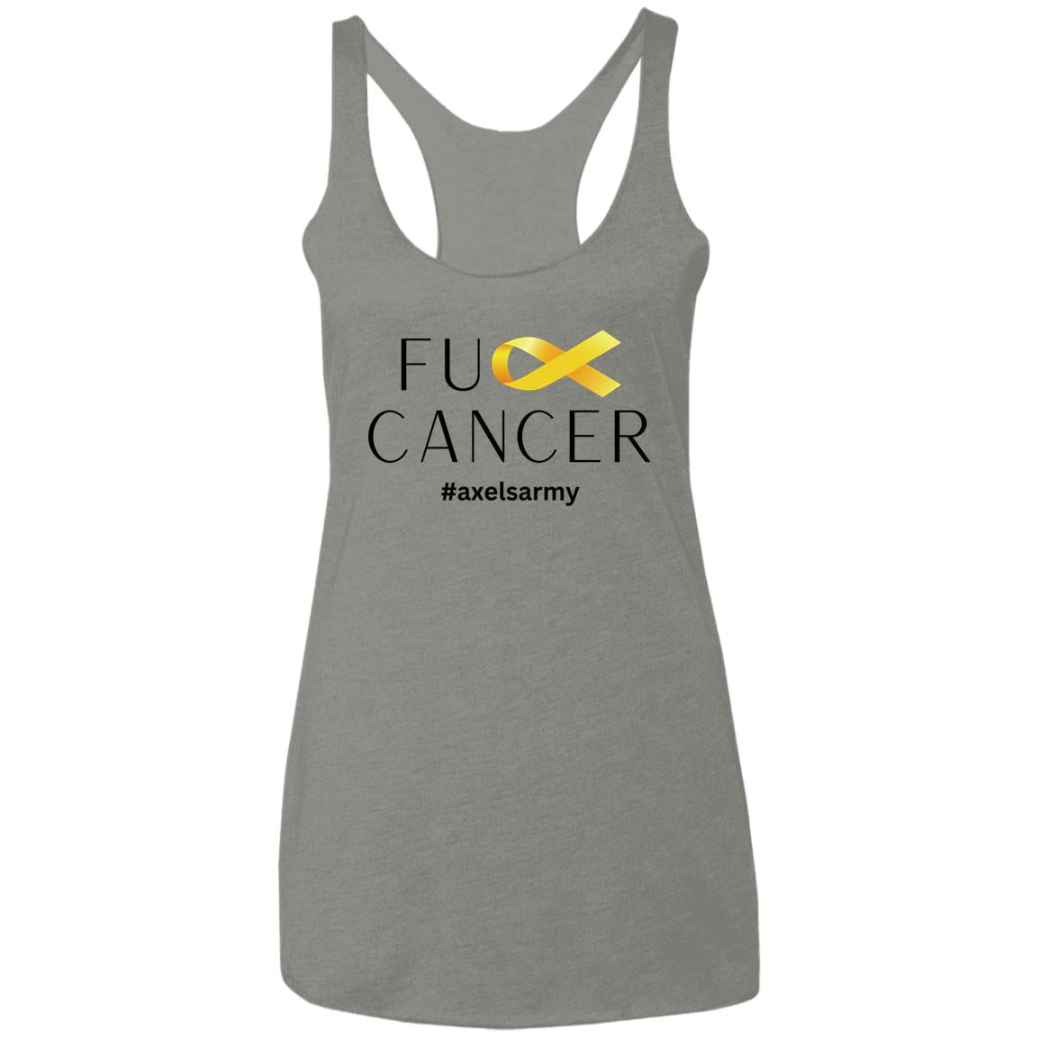 Axel’s Army F Cancer Ladies' Triblend Racerback Tank