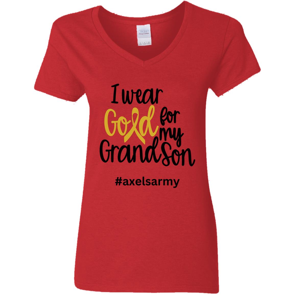 Axel’s Army Grandson Ladies' 5.3 oz. V-Neck T-Shirt