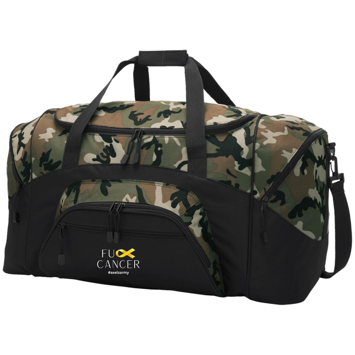 Axel’s Army F Cancer Colorblock Sport Duffel