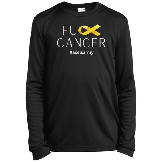 Axel’s Army F Cancer Youth Long Sleeve Performance Tee