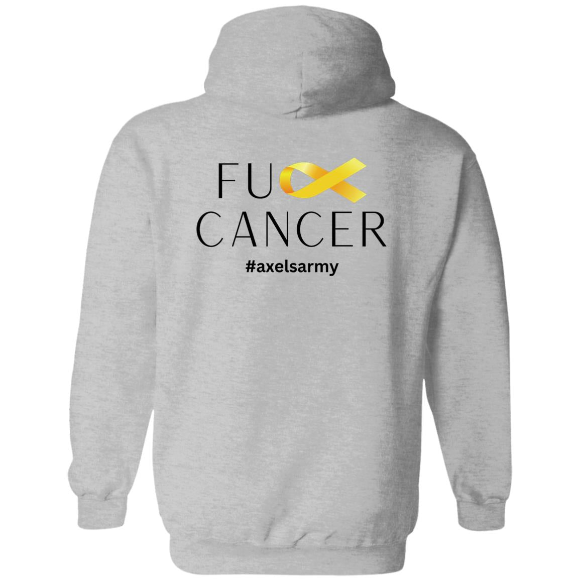 Axel’s Army F Cancer Zip Up Hooded Sweatshirt