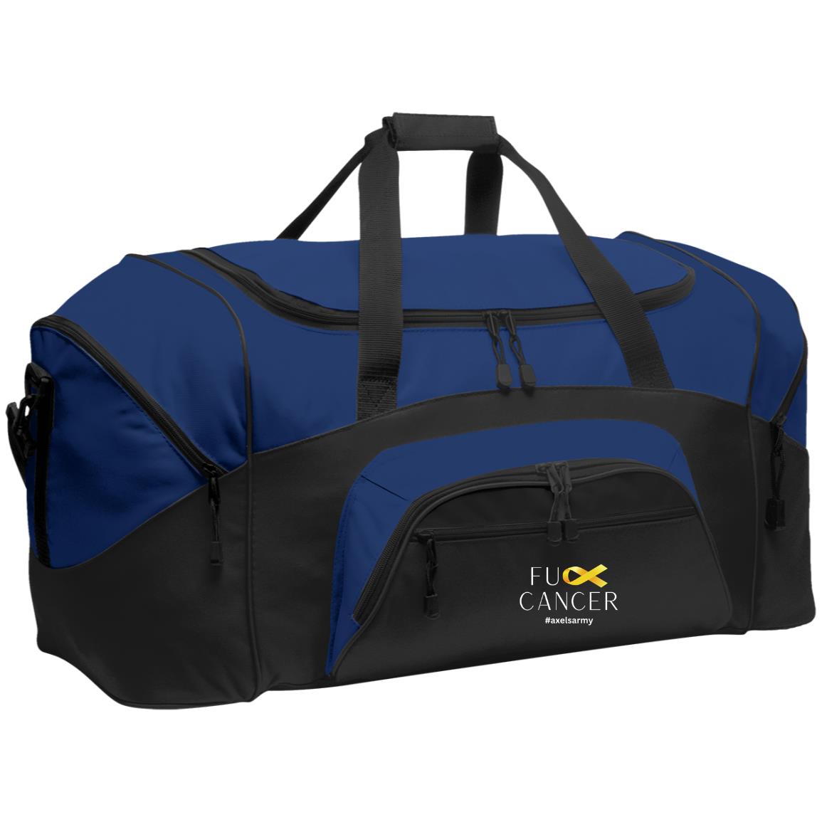 Axel’s Army F Cancer Colorblock Sport Duffel